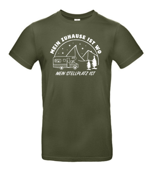 T-Shirt "Zuhause ist, wo mein Stellplatz ist"
